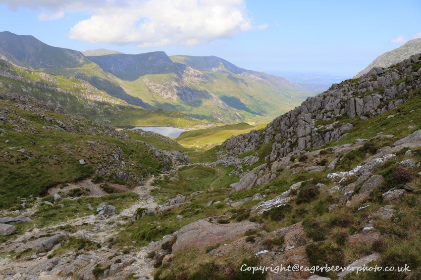 Tryfan Glyder Fach Glyder Fawr Wales Landscape Art by Chris Beever 54
