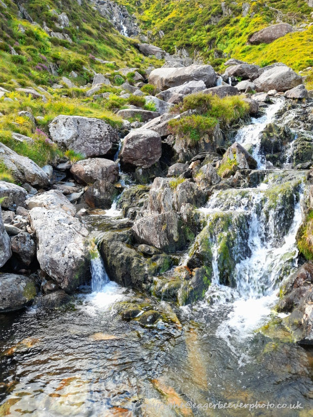 Tryfan Glyder Fach Glyder Fawr Wales Landscape Art by Chris Beever 6