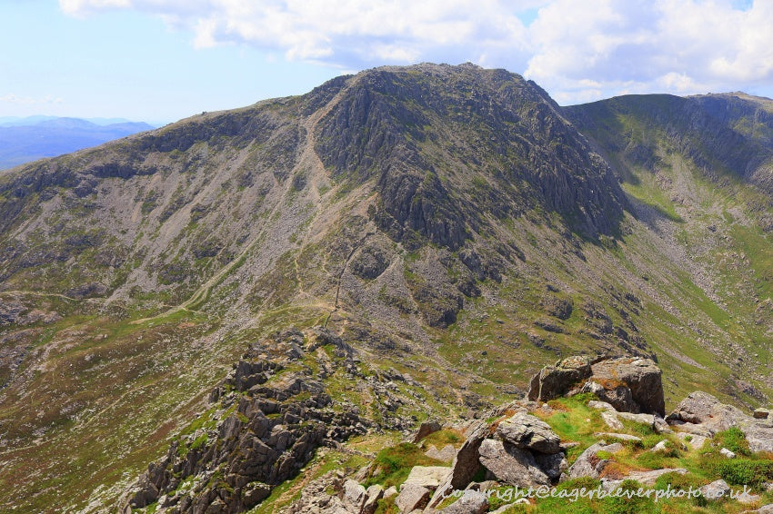 Tryfan Glyder Fach Glyder Fawr Wales Landscape Art by Chris Beever 61
