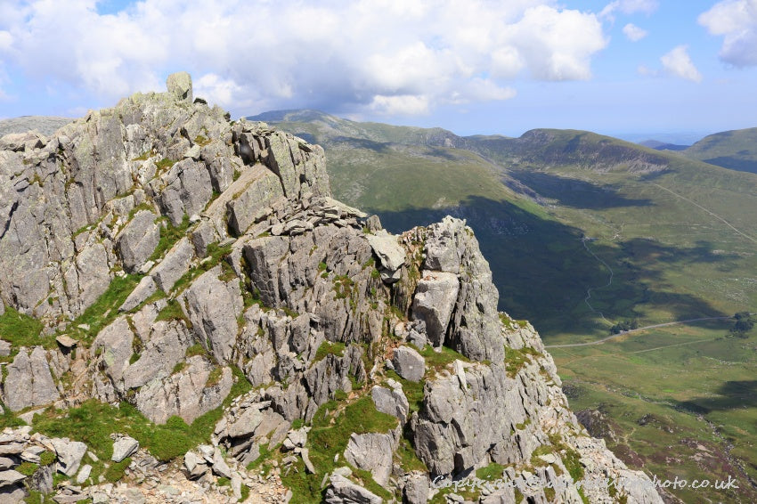 Tryfan Glyder Fach Glyder Fawr Wales Landscape Art by Chris Beever 63