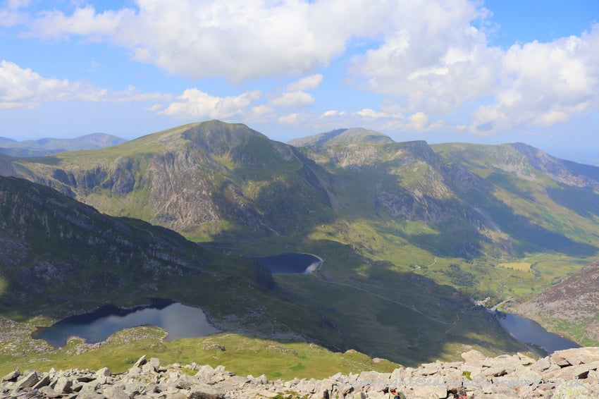 Tryfan Glyder Fach Glyder Fawr Wales Landscape Art by Chris Beever 65