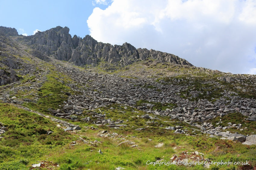 Tryfan Glyder Fach Glyder Fawr Wales Landscape Art by Chris Beever 72