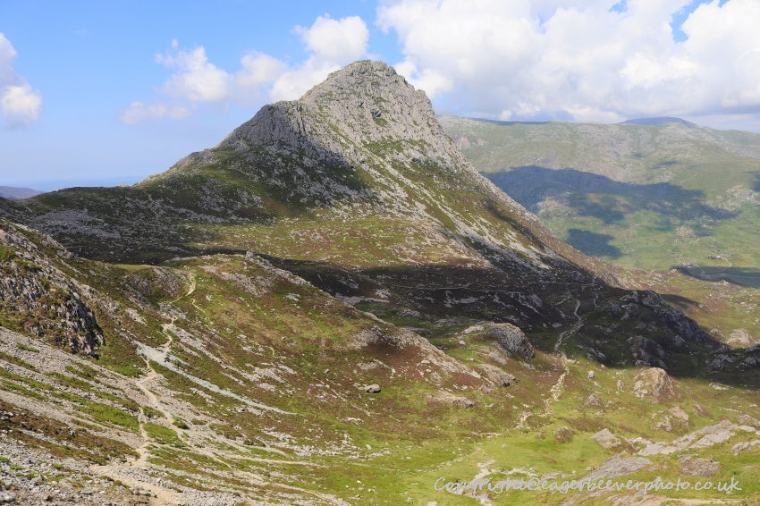 Tryfan Glyder Fach Glyder Fawr Wales Landscape Art by Chris Beever 73