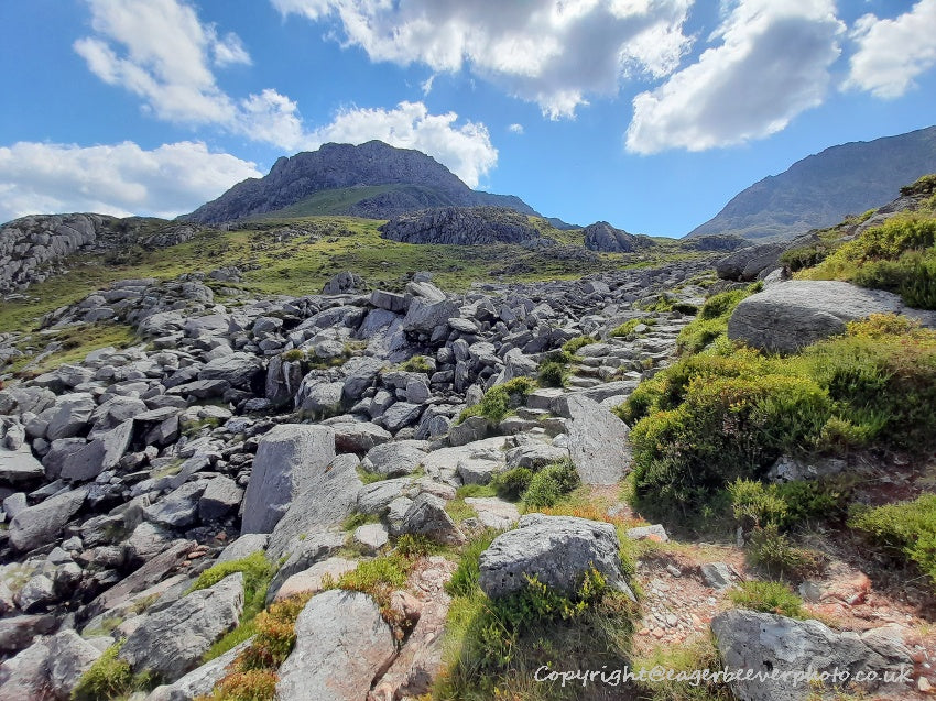 Tryfan Glyder Fach Glyder Fawr Wales Landscape Art by Chris Beever 8