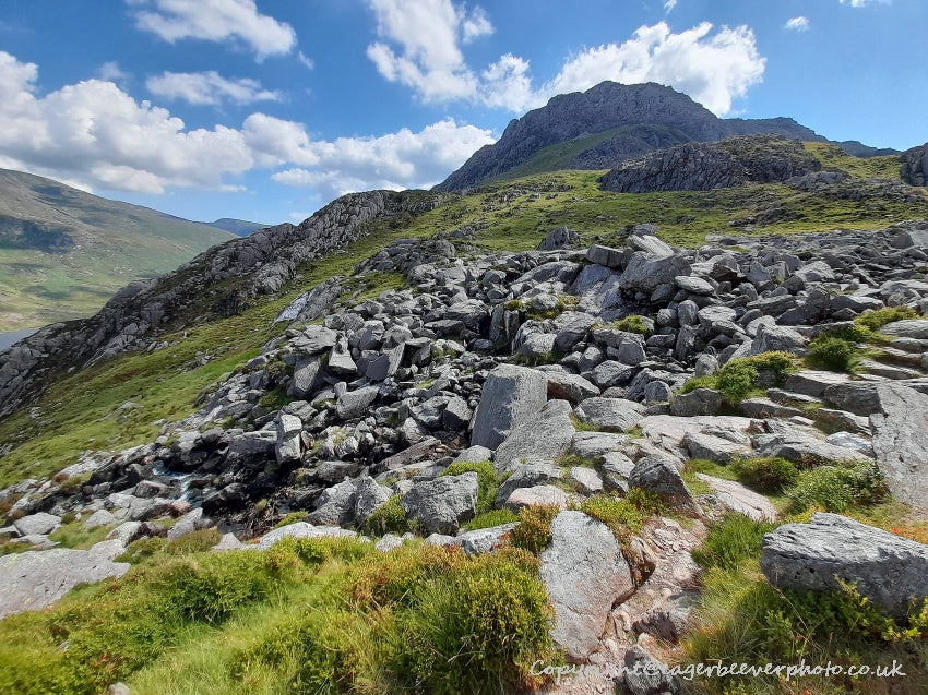Tryfan Glyder Fach Glyder Fawr Wales Landscape Art by Chris Beever 9