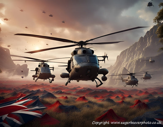 Stunning UK Armed Forces Remembrance Day Art and Armed Forces Day Military Art by UK artist Christopher Beever available printed onto a growing range of Military print home décor products, gifts & Design your own clothing products, in the eager beever printing shop Wigan greater Manchester UK.
