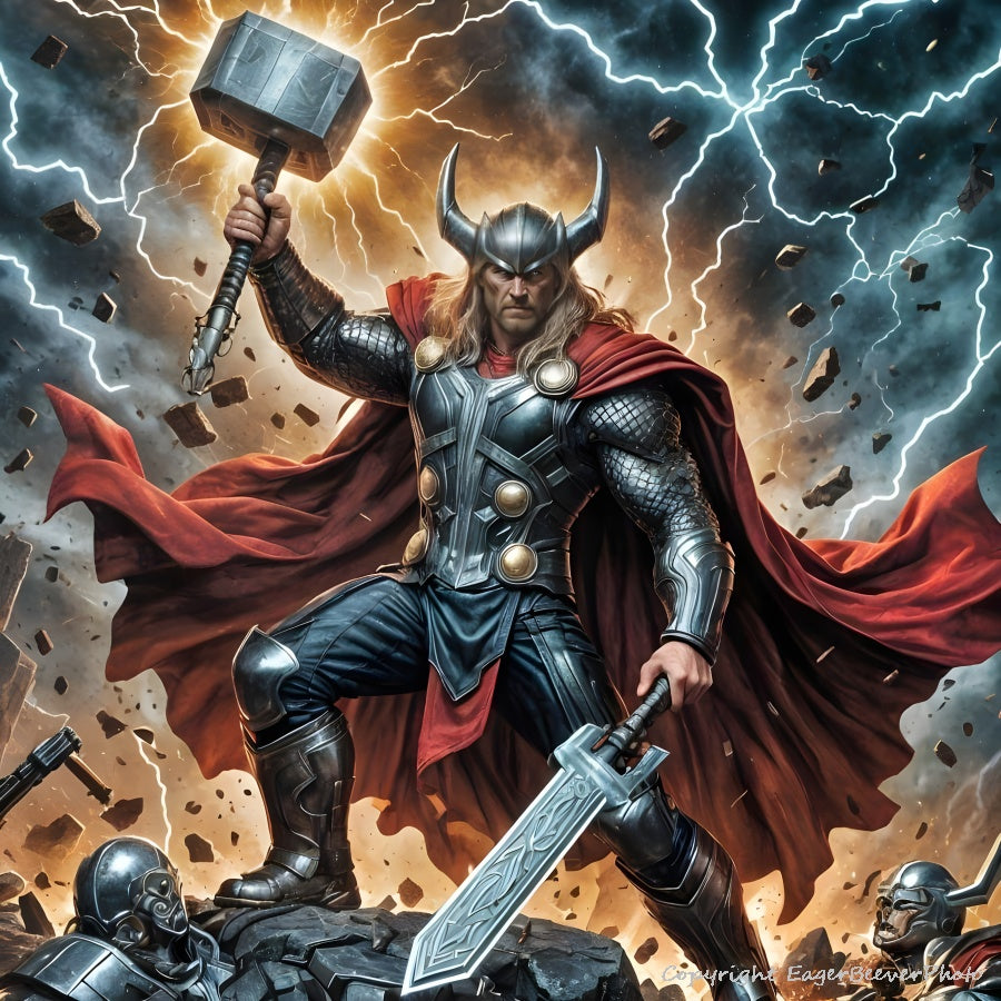 Original Super Hero Art by UK Artist Chris Beever 45