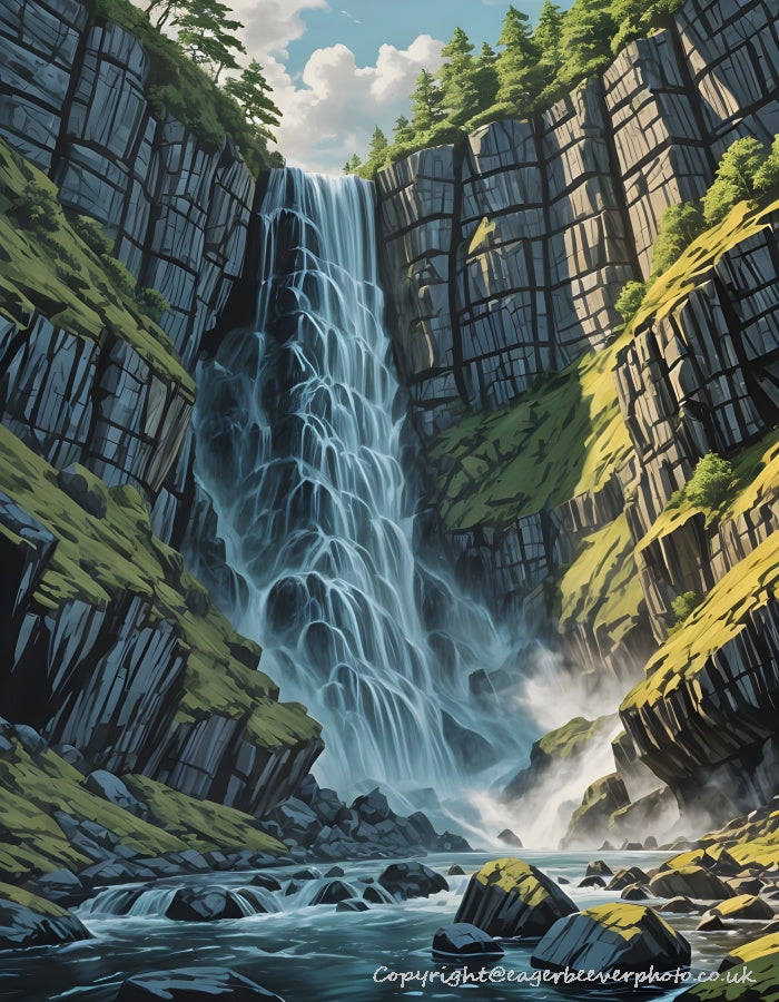 Waterfall Landscape Art & Photography by UK Artist Chris Beever 18