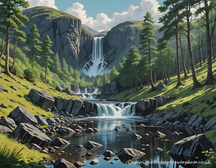 Waterfall Landscape Art & Photography by UK Artist Chris Beever 30