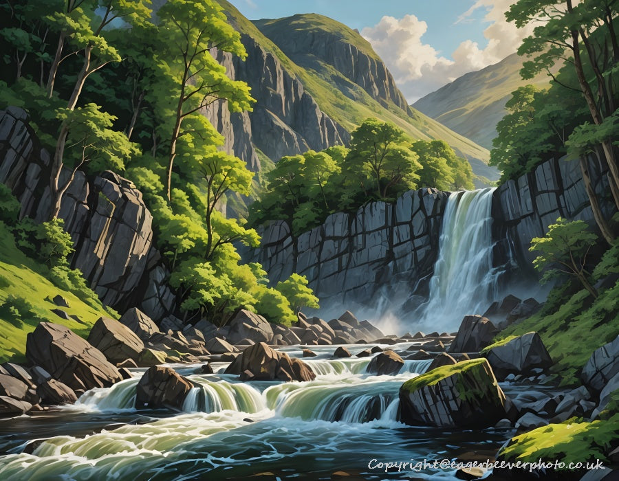 Waterfall Landscape Art & Photography by UK Artist Chris Beever 4