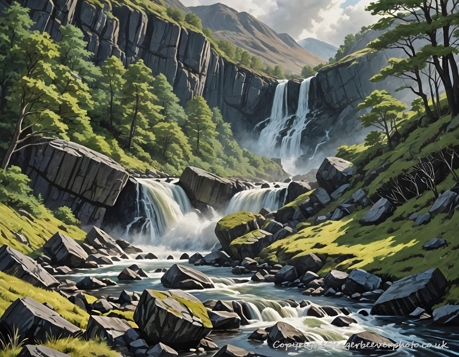 Waterfall Landscape Art & Photography by UK Artist Chris Beever 6