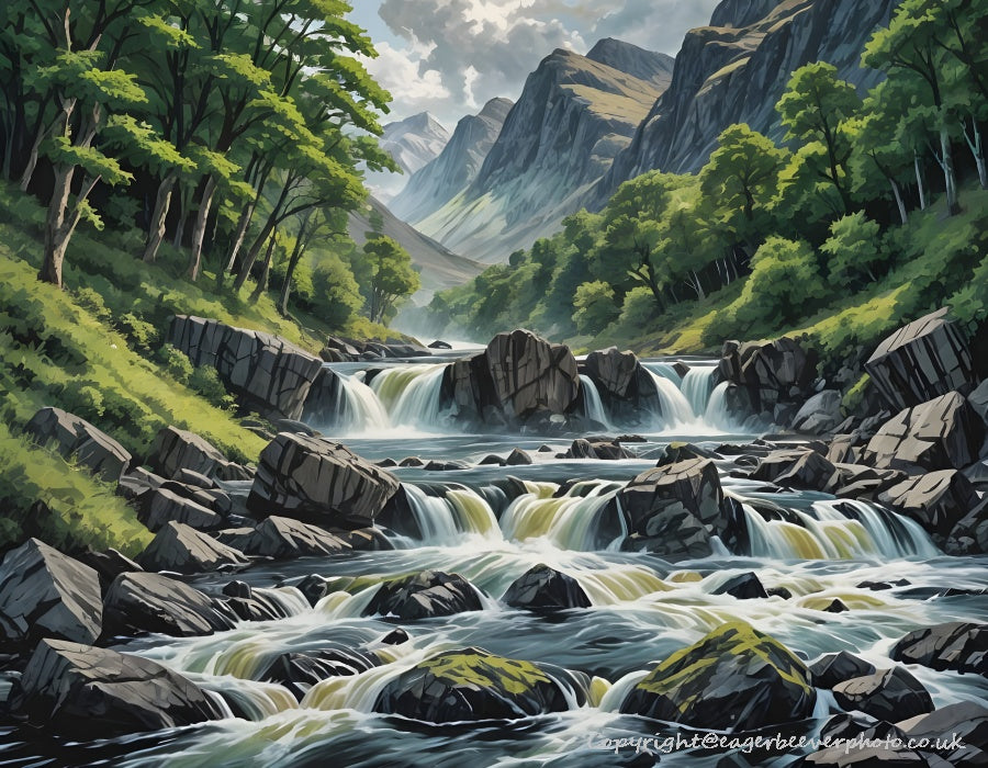 Waterfall Landscape Art & Photography by UK Artist Chris Beever 8