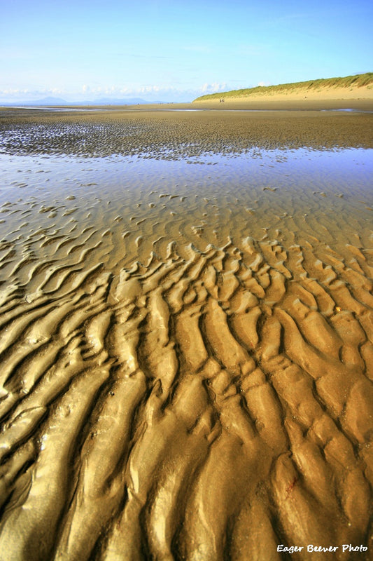 Ainsdale & Formby Beach Landscape wall art and home office décor by Wigan UK Landscape Artist and Photographer Christopher Beever Available as a S to XXXL landscape, Canvas, poster, aluminium, wooden, Acrylic, framed, print and other wall art or as a Cushion, sofa throw or blanket in the Eager Beever Printing Shop. 
