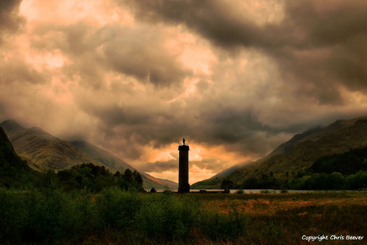 Glenfinnan & Loch Shiel Scotland UK Landscape wall art and home office décor by Wigan UK Landscape Artist and Photographer Christopher Beever Available as a S to XXXL Canvas, poster, aluminium, wooden, Acrylic, framed, print Cushion, sofa throw or blanket and more in the Eager Beever Printing Shop. 