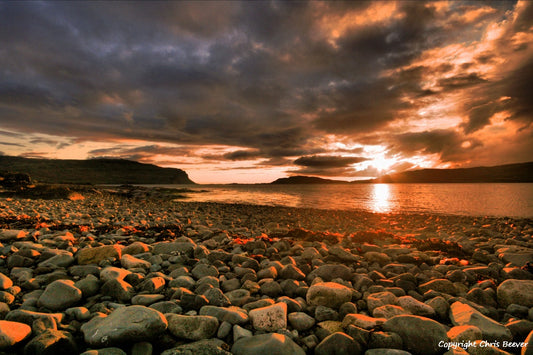 Loch na Keal Isle of Mull Scotland UK Landscape wall art and home office décor by Wigan UK Landscape Artist and Photographer Christopher Beever Available as a S to XXXL Canvas, poster, aluminium, wooden, Acrylic, framed, print and other wall art or as a Cushion, sofa throw or blanket in the Eager Beever Printing Shop. 