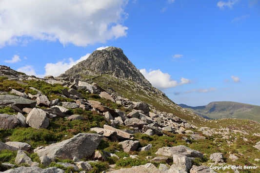 Tryfan Glyder Fach & Fawr Snowdonia Wales UK Landscape art and home office décor by UK Landscape Artist and Photographer Christopher Beever Available as a S to XXXL Canvas, poster, aluminium, wooden, Acrylic, framed, print and other wall art or as a Cushion, sofa throw or blanket in the Eager Beever Printing Shop. 