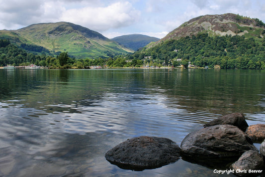 Ullswater Lake District Cumbria UK Landscape Paintings & wall art & home office décor by Wigan UK Landscape Artist and Photographer Christopher Beever Available as a S to XXXL, Canvas, poster, aluminium, wooden, Acrylic, framed, print, wall art or as a Cushion, sofa throw or blanket in the Eager Beever Printing Shop. 
