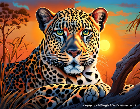 Big Cat Wildlife Art by UK Artist christopher Beever 2