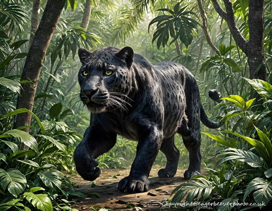 Big Cat Wildlife Art by UK Artist christopher Beever 34