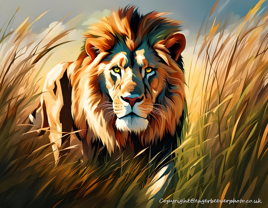 Big Cat Wildlife Art by UK Artist christopher Beever 70