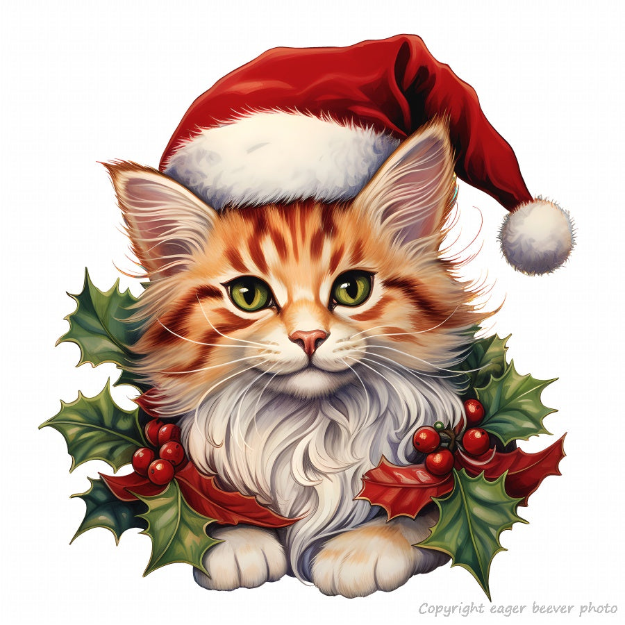 Christmas Wildlife Print Clothing Home Décor Gifts & download 20