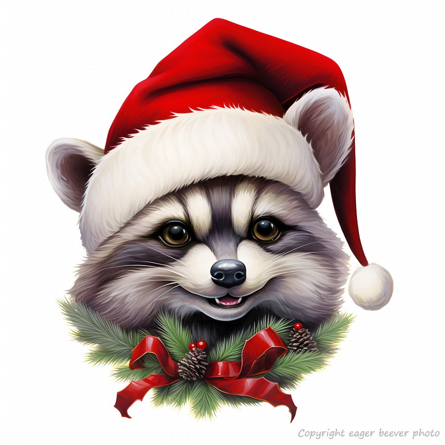 Christmas Wildlife Print Clothing Home Décor Gifts & download 26