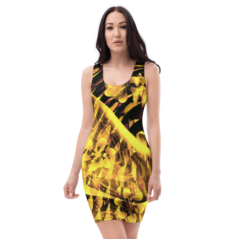 Welcome to our Eye Catching women's sleeveless Pattern Art print Body Con Dress Designed by UK Artist & Designer Christopher Beever from his Stunning Pattern art collections and now available on his growing range of women's or female designer dresses & Bespoke women's Clothing in the Eager Beever clothing shop.