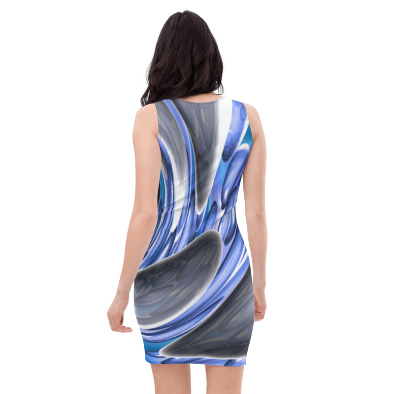 Women's & Girls Sleeveless Pattern Print Body Con Dress 28