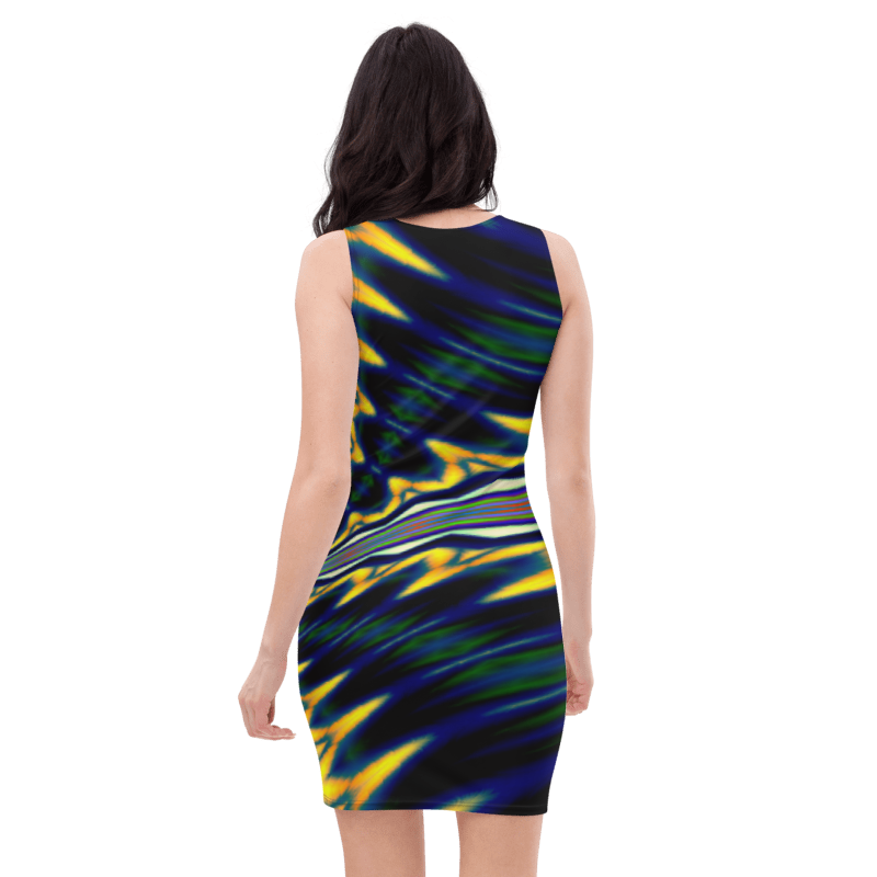 Women's & Girls Sleeveless Pattern Print Body Con Dress 31