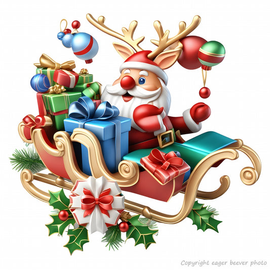 Christmas Art Print Clothing Gifts & Home Décor Design 8