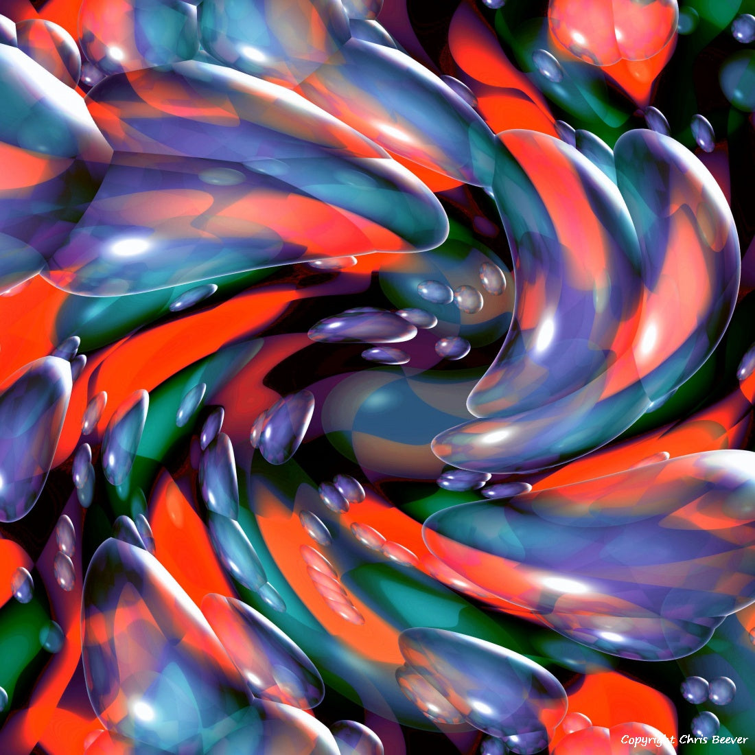 Square Modern Pattern Art by UK Artist Christopher Beever 14