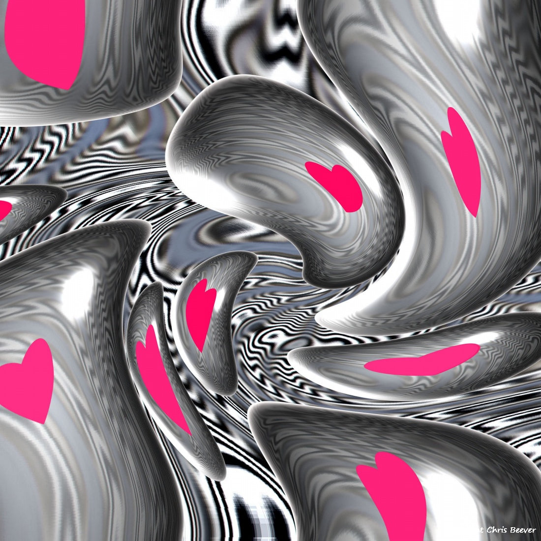 Square Modern Pattern Art by UK Artist Christopher Beever 15