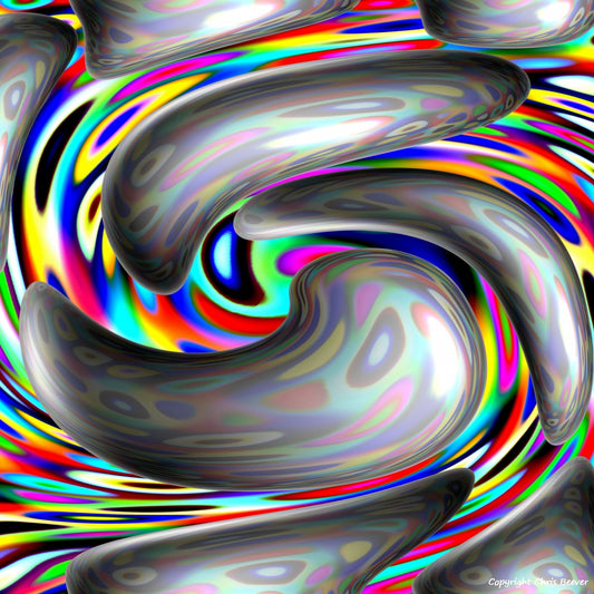 Square Modern Pattern Art by UK Artist Christopher Beever 2