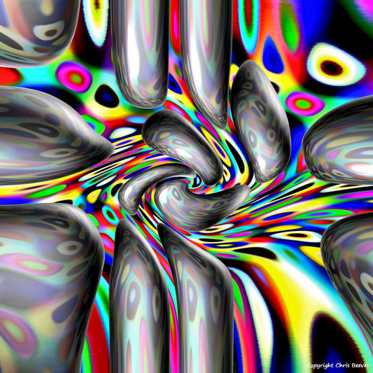 Square Modern Pattern Art by UK Artist Christopher Beever 3