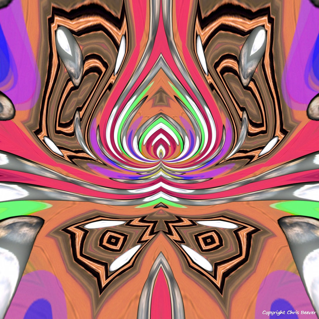 Square Modern Pattern Art by UK Artist Christopher Beever 34