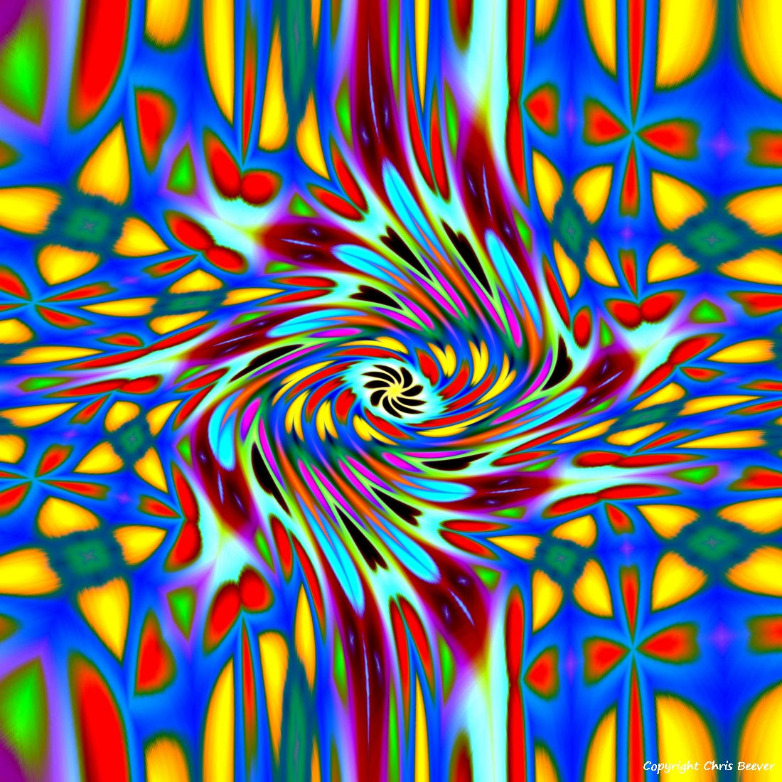 Square Modern Pattern Art by UK Artist Christopher Beever 36