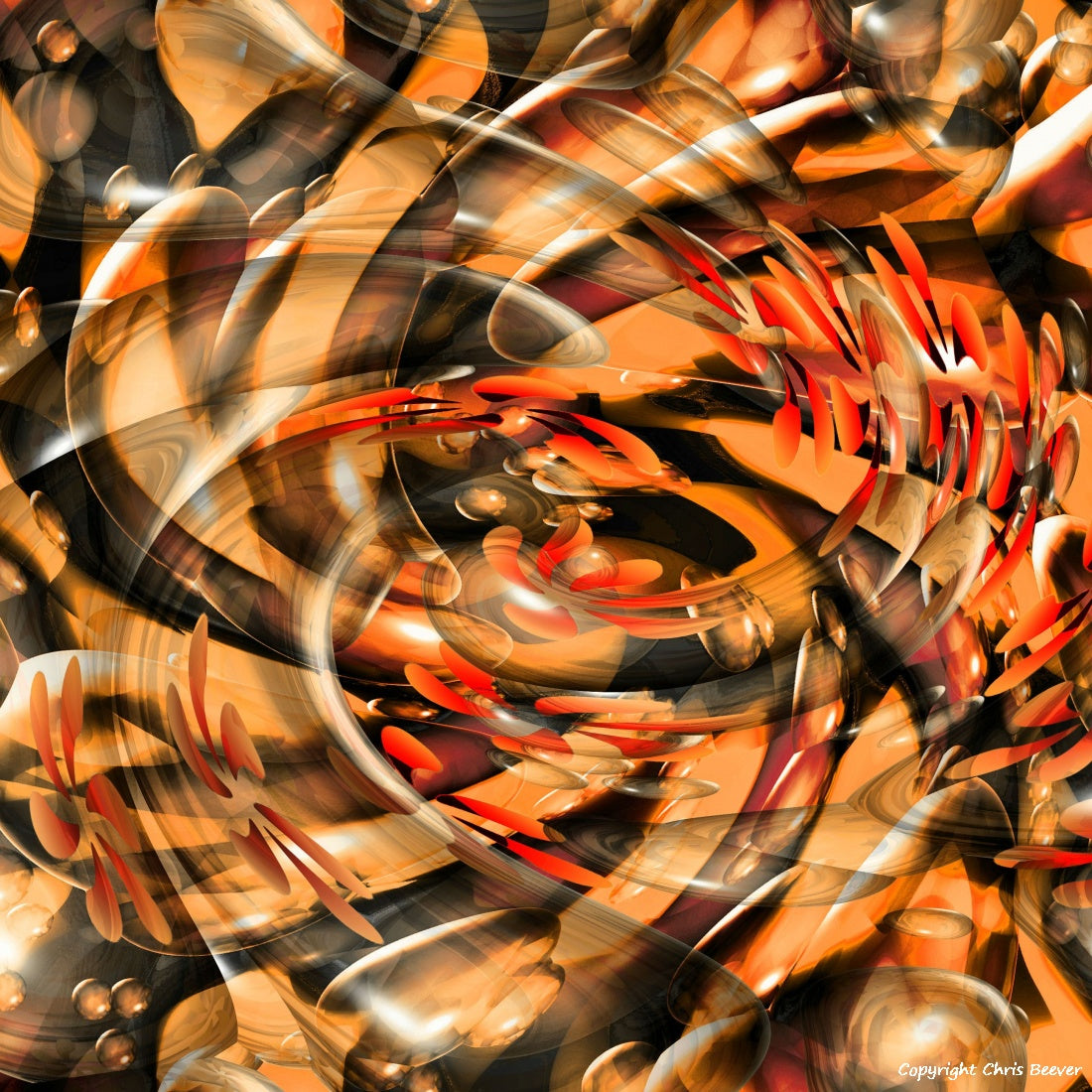 Square Modern Pattern Art by UK Artist Christopher Beever 5