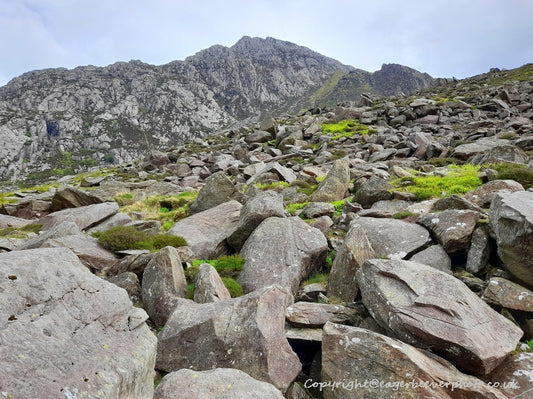 Tryfan Glyder Fach Glyder Fawr Wales Landscape Art by Chris Beever 21