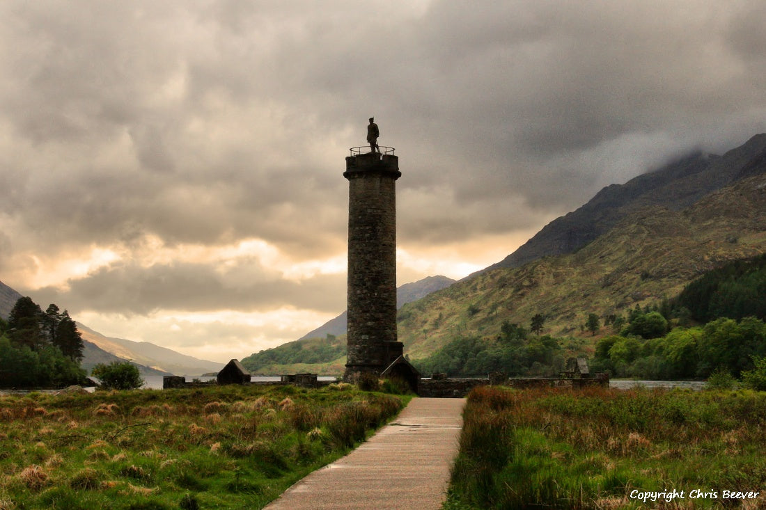 Glenfinnan & Loch Shiel Scotland UK Landscape wall art and home office décor by Wigan UK Landscape Artist and Photographer Christopher Beever Available as a S to XXXL Canvas, poster, aluminium, wooden, Acrylic, framed, print Cushion, sofa throw or blanket and more in the Eager Beever Printing Shop. 