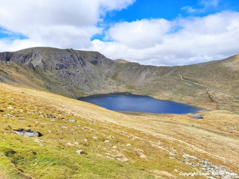 Helvellyn Striding Edge & Swirral Edge Lake District Cumbria UK Landscape art and home office décor by Artist and Photographer Christopher Beever Available as a S to XXXL, Canvas, poster, aluminium, wooden, Acrylic, framed, print, wall art or as a Cushion, sofa throw, blanket & More in the Eager Beever Printing Shop. 