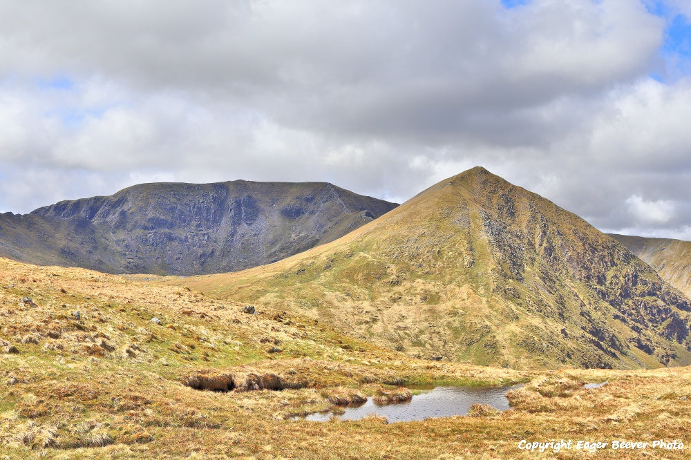 Helvellyn Striding Edge & Swirral Edge Lake District Cumbria UK Landscape art and home office décor by Artist and Photographer Christopher Beever Available as a S to XXXL, Canvas, poster, aluminium, wooden, Acrylic, framed, print, wall art or as a Cushion, sofa throw, blanket & More in the Eager Beever Printing Shop. 