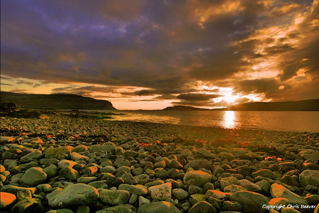 Loch na Keal Isle of Mull Scotland UK Landscape wall art and home office décor by Wigan UK Landscape Artist and Photographer Christopher Beever Available as a S to XXXL Canvas, poster, aluminium, wooden, Acrylic, framed, print and other wall art or as a Cushion, sofa throw or blanket in the Eager Beever Printing Shop. 