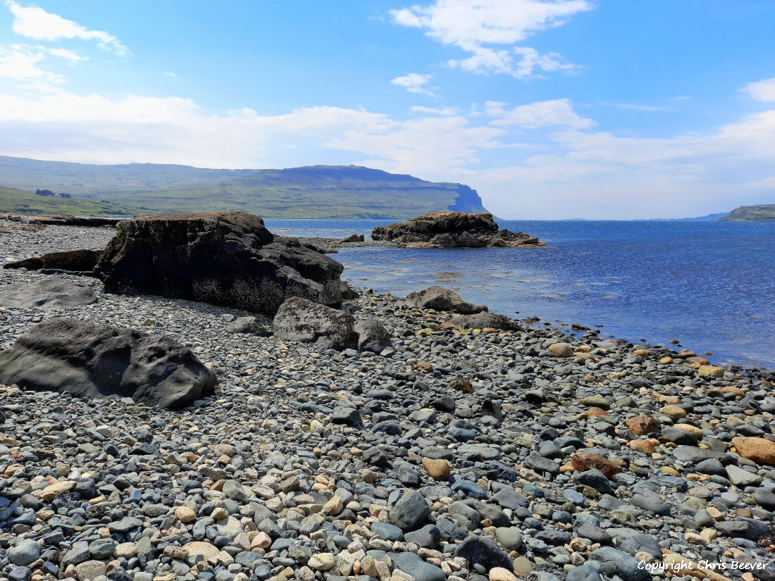 Loch na Keal Isle of Mull Scotland UK Landscape wall art and home office décor by Wigan UK Landscape Artist and Photographer Christopher Beever Available as a S to XXXL Canvas, poster, aluminium, wooden, Acrylic, framed, print and other wall art or as a Cushion, sofa throw or blanket in the Eager Beever Printing Shop. 