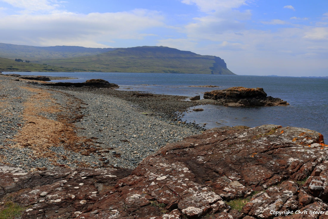 Loch na Keal Isle of Mull Scotland UK Landscape wall art and home office décor by Wigan UK Landscape Artist and Photographer Christopher Beever Available as a S to XXXL Canvas, poster, aluminium, wooden, Acrylic, framed, print and other wall art or as a Cushion, sofa throw or blanket in the Eager Beever Printing Shop. 