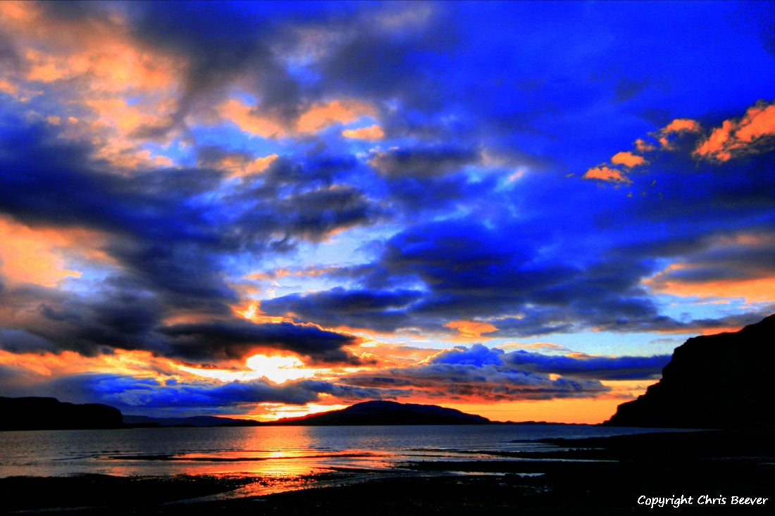 Loch na Keal Isle of Mull Scotland UK Landscape wall art and home office décor by Wigan UK Landscape Artist and Photographer Christopher Beever Available as a S to XXXL Canvas, poster, aluminium, wooden, Acrylic, framed, print and other wall art or as a Cushion, sofa throw or blanket in the Eager Beever Printing Shop. 