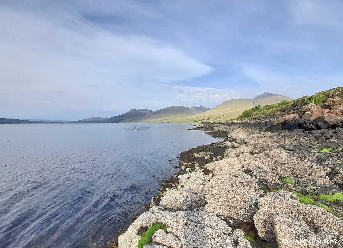 Loch na Keal Isle of Mull Scotland UK Landscape wall art and home office décor by Wigan UK Landscape Artist and Photographer Christopher Beever Available as a S to XXXL Canvas, poster, aluminium, wooden, Acrylic, framed, print and other wall art or as a Cushion, sofa throw or blanket in the Eager Beever Printing Shop. 