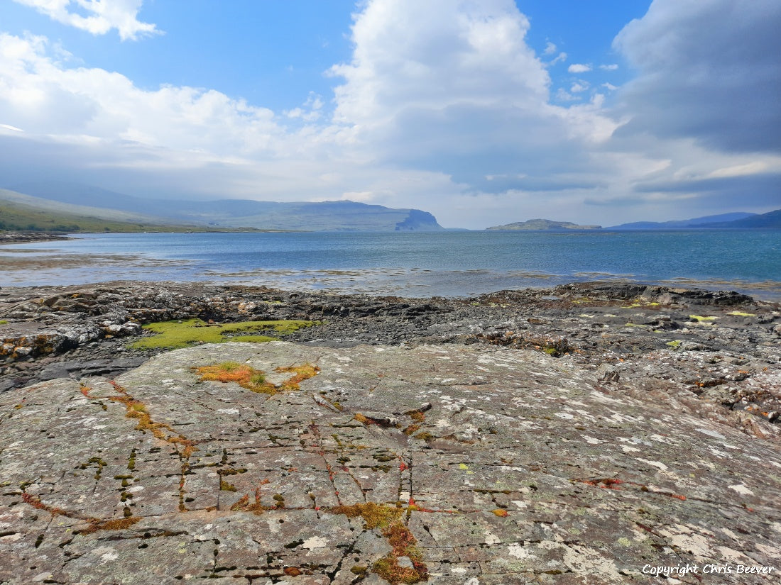 Loch na Keal Isle of Mull Scotland UK Landscape wall art and home office décor by Wigan UK Landscape Artist and Photographer Christopher Beever Available as a S to XXXL Canvas, poster, aluminium, wooden, Acrylic, framed, print and other wall art or as a Cushion, sofa throw or blanket in the Eager Beever Printing Shop. 