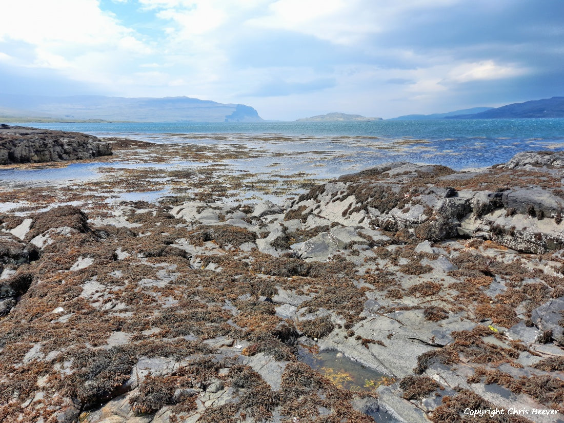 Loch na Keal Isle of Mull Scotland UK Landscape wall art and home office décor by Wigan UK Landscape Artist and Photographer Christopher Beever Available as a S to XXXL Canvas, poster, aluminium, wooden, Acrylic, framed, print and other wall art or as a Cushion, sofa throw or blanket in the Eager Beever Printing Shop. 