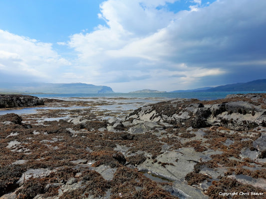 Loch na Keal Isle of Mull Scotland UK Landscape wall art and home office décor by Wigan UK Landscape Artist and Photographer Christopher Beever Available as a S to XXXL Canvas, poster, aluminium, wooden, Acrylic, framed, print and other wall art or as a Cushion, sofa throw or blanket in the Eager Beever Printing Shop. 