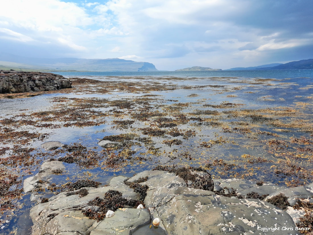 Loch na Keal Isle of Mull Scotland UK Landscape wall art and home office décor by Wigan UK Landscape Artist and Photographer Christopher Beever Available as a S to XXXL Canvas, poster, aluminium, wooden, Acrylic, framed, print and other wall art or as a Cushion, sofa throw or blanket in the Eager Beever Printing Shop. 